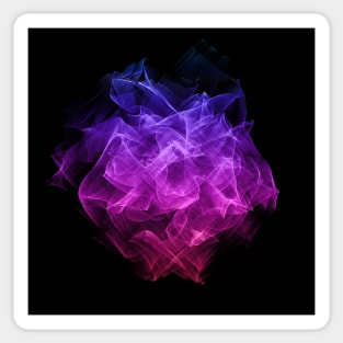 Ultraviolet Space Cloud Abstract Sticker